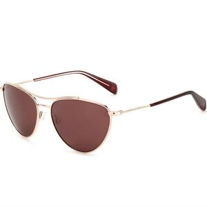 Rag and Bone Aviator Pilot Sunglasses Red Gold Designer Luxury Celebrity #147